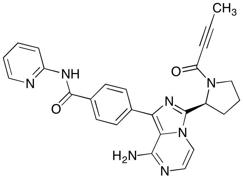Acalabrutinib - Chemical structure and product image