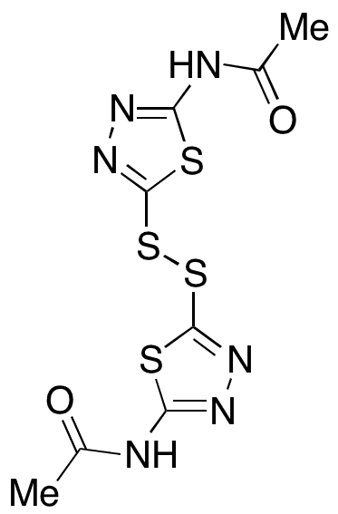  bis(2-Acetamido-1,3,4-thiadiazol-5-yl) Disulfide - Chemical structure and product image