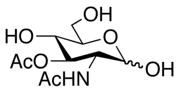 2-Acetamido-3-O-acetyl-2-deoxy-D-glucopyranose - Chemical structure and product image