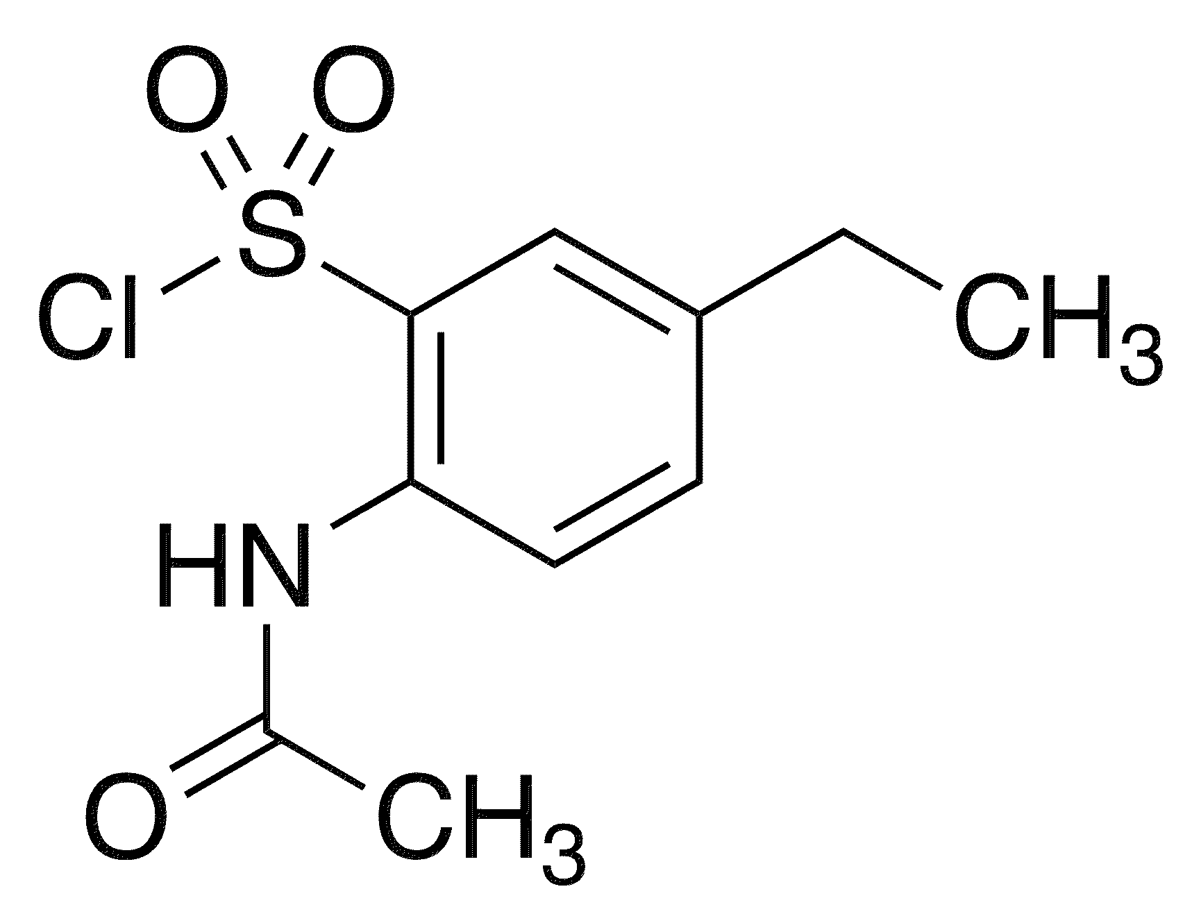  2-Acetamido-5-ethylbenzenesulfonyl Chloride - Chemical structure and product image