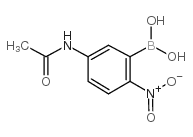 5-Acetamido-2-nitrophenylboronic acid - Chemical structure and product image