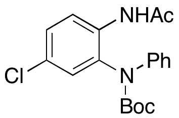(2-Acetamido-5-chlorophenyl)(phenyl)carbamic Acid tert-Butyl Ester - Chemical structure and product image