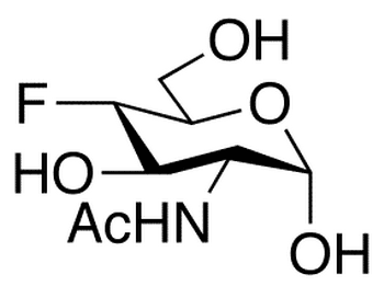  2-Acetamido-2,4-dideoxy-4-fluoro-α-D-glucopyranose - Chemical structure and product image