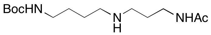 (4-((3-Acetamidopropyl)amino)butyl)carbamic Acid tert-Butyl Ester - Chemical structure and product image