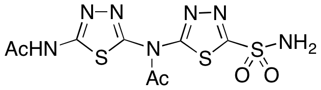 N-(5-Acetamido-1,3,4-thiadiazole-2-yl) Acetazolamide - Chemical structure and product image