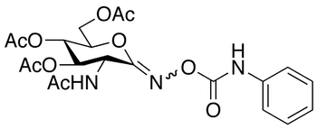  O-(2-Acetamido-3,4,6-tri-O-acetyl-D-glucopyranosylidene)amino N-phenyl Carbamate (E/Z Mixture) - Chemical structure and product image
