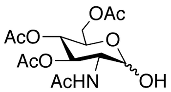  2-(Acetylamino)-2-deoxy-D-glucopyranose 3,4,6-Triacetate - Chemical structure and product image
