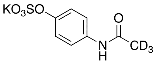 4-Acetaminophen-d3 Sulfate Potassium Salt - Chemical structure and product image