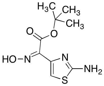  2-​Amino-​α-​(hydroxyimino)​-​4-​thiazoleacetic Acid 1,​1-​Dimethylethyl Ester - Chemical structure and product image
