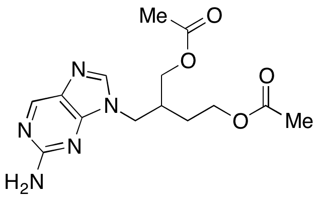  9-(4-Acetoxy-2-acetoxymethyl-but-1-yl)-2-aminopurine - Chemical structure and product image