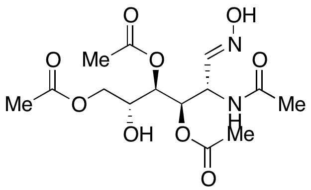  2-(Acetylamino)-2-deoxy-D-glucose 1-Oxime 3,4,6-Triacetate - Chemical structure and product image