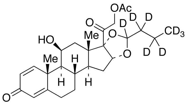  21-Acetyloxy Budesonide-d8 - Chemical structure and product image