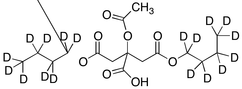 2-(Acetyloxy)-1,2,3-propanetricarboxylic Acid 1,3-Dibutyl Ester-d18 - Chemical structure and product image