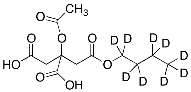 2-(Acetyloxy)-1,2,3-propanetricarboxylic Acid 1-Butyl Ester-d9 - Chemical structure and product image