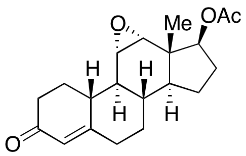17β-acetyloxy-11,12-epoxyestr-4,9-diene-3-one - Chemical structure and product image