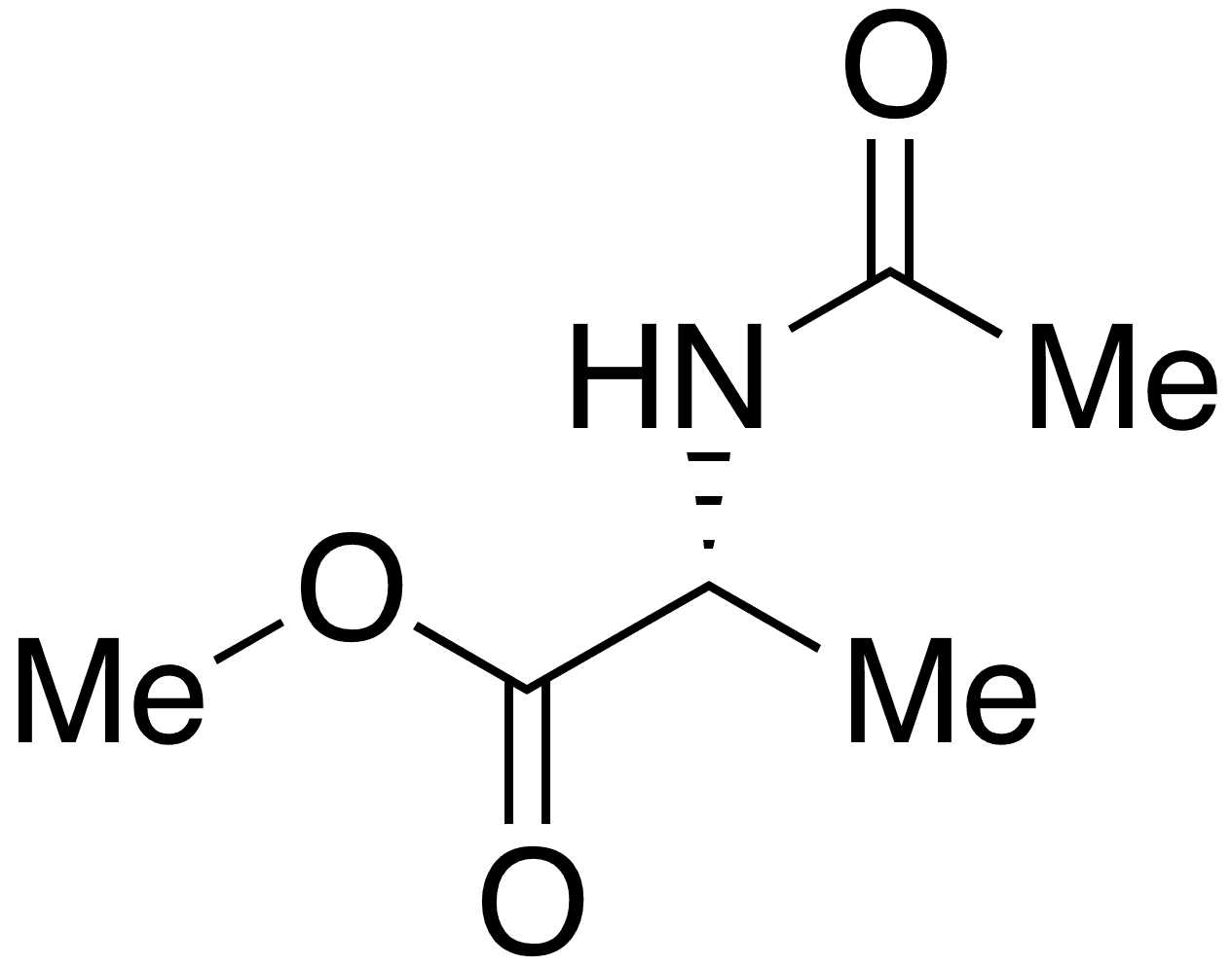 N-Acetyl-D-alanine Methyl Ester - Chemical structure and product image