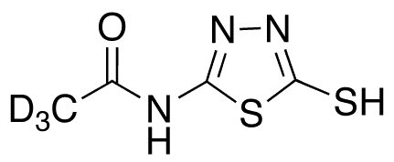 2-Acetamido-5-mercapto-1 3 4-thiadiazole-d3 - Chemical structure and product image