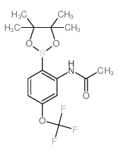 2-Acetamido-4-(trifluoromethoxy)phenylboronic Acid Pinacol Ester - Chemical structure and product image