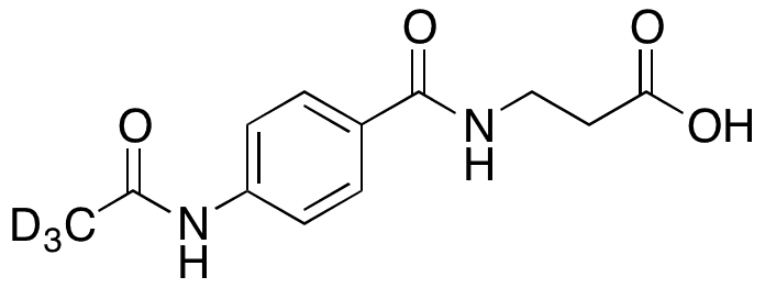 N-[4-(Acetylamino)benzoyl]-beta-alanine-D3 - Chemical structure and product image