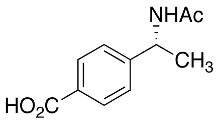4-[(1R)-1-(Acetylamino)ethyl]benzoic Acid - Chemical structure and product image