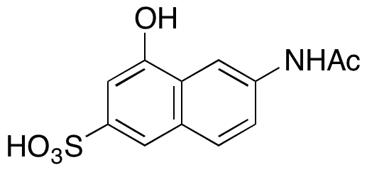6-â€‹Acetamido-â€‹4-â€‹hydroxy-â€‹2-â€‹naphthalenesulfonic Acid - Chemical structure and product image