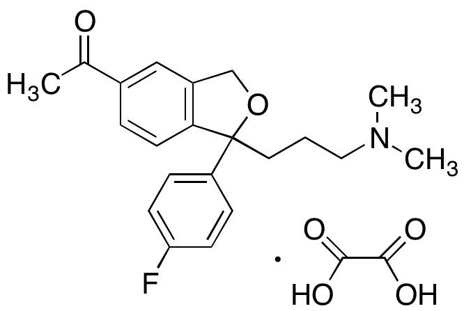 Acetyl Citalopram Oxalate - Chemical structure and product image