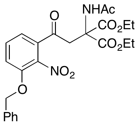 2-(Acetylamino)-2-[2-[2-nitro-3-(phenylmethoxy)phenyl]-2-oxoethyl]propanedioic Acid 1 3-Diethyl Ester - Chemical structure and product image
