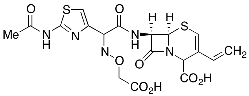  Delta 2-N-Acetyl Cefixime - Chemical structure and product image