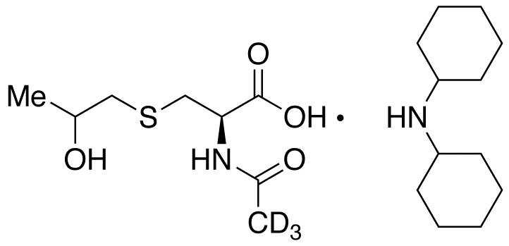 N-Acetyl-S-(2-hydroxypropyl)cysteine-d3 Dicyclohexylammonium Salt - Chemical structure and product image