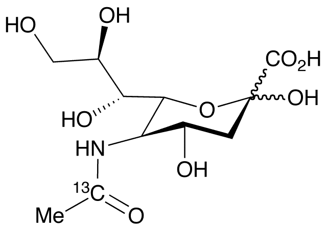 N-[1-13C]Acetyl-D-neuraminic Acid - Chemical structure and product image