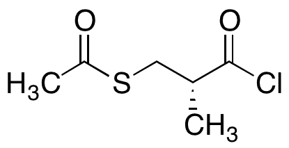 (2R)-3-Acetylthio-2-methylpropionyl Chloride - Chemical structure and product image