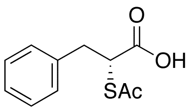 (R)-2-Acetylthio-3-phenylpropionic Acid - Chemical structure and product image