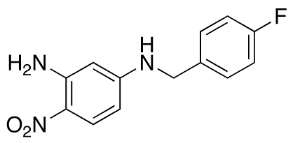 2-Amino-4-[(4-fluorobenzyl)amino]-1-nitrobenzene - Chemical structure and product image