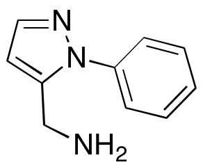 5-Aminomethyl-1-phenyl-1H-pyrazole - Chemical structure and product image