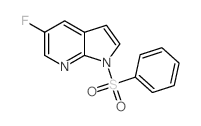 	1-Benzenesulfonyl-5-fluoro-1h-pyrrolo[2,3-b]pyridine - Chemical structure and product image
