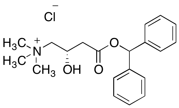 (S)-4-(Benzhydryloxy)-2-hydroxy-N,N,N-trimethyl-4-oxobutan-1-aminium Chloride - Chemical structure and product image