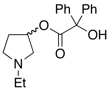 Benzilic Acid 1-Ethyl-3-pyrrolidinyl Ester - Chemical structure and product image