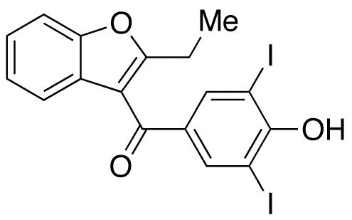 	Benziodarone - Chemical structure and product image