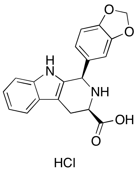 (1R,​3R)​-1-​(1,​3-​Benzodioxol-​5-​yl)​-​2,​3,​4,​9-​tetrahydro-1H-pyrido[3,​4-​b]​indole-​3-​carboxylic Acid Hydrochloride - Chemical structure and product image