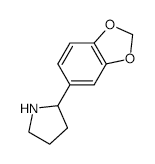 	2-(2H-1,3-Benzodioxol-5-yl)pyrrolidine - Chemical structure and product image