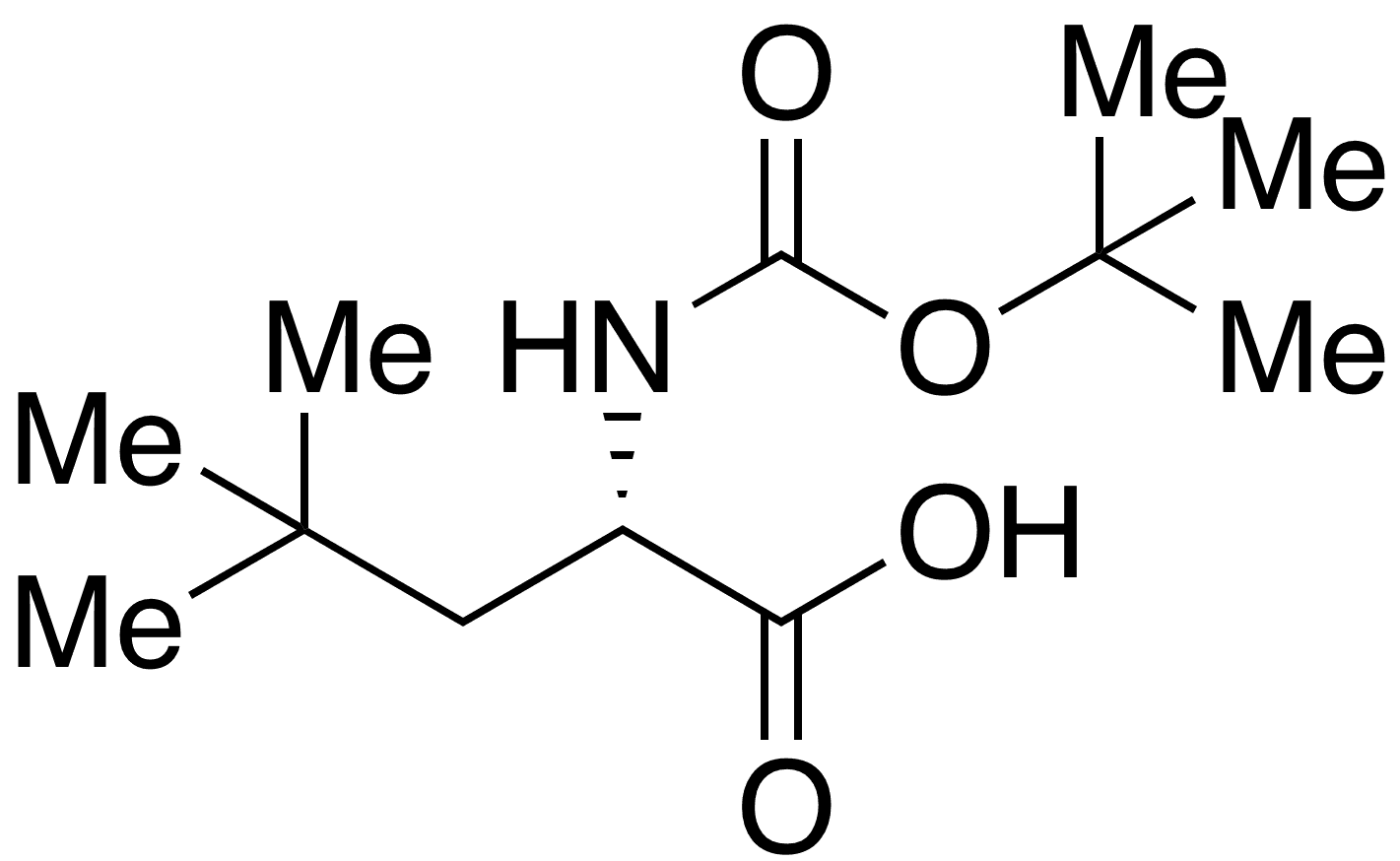 	Boc-beta-t-butyl-l-alanine - Chemical structure and product image