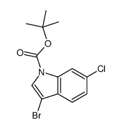 	N-Boc-3-bromo-6-chloroindole - Chemical structure and product image
