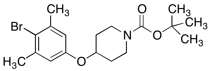 	1-BOC-4-(4-bromo-3,5-dimethylphenoxy)piperidine - Chemical structure and product image