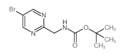 	N-Boc-5-bromo-2-pyrimidinemethanamine - Chemical structure and product image