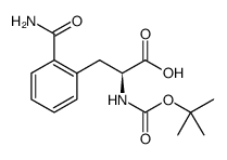 	Boc-l-2-carbamoylphenylalanine - Chemical structure and product image