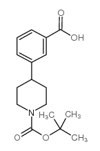 	1-Boc-4-(3-carboxy-phenyl)-piperidine - Chemical structure and product image
