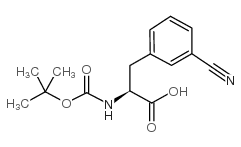 Boc-l-3-cyanophenylalanine - Chemical structure and product image