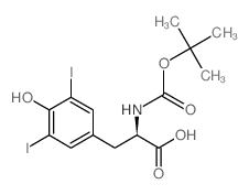 Boc-3,5-diiodo-d-tyrosine - Chemical structure and product image