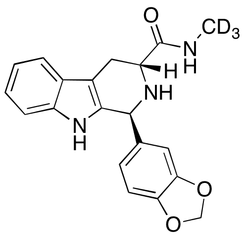 (1S,3R)-1-(1,3-Benzodioxol-5-yl)-2,3,4,9-tetrahydro-N-methyl-1H-pyrido[3,4-b]indole-3-carboxamide-d3 - Chemical structure and product image