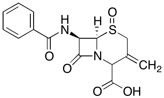 [6R-(6alpha 7beta)]-7-(Benzoylamino)-3-methyl-8-oxo-5-thia-1-azabicyclo[4.2.0]oct-2-ene-2-carboxylic Acid 5-Oxide - Chemical structure and product image